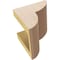 Ekena Millwork 5"W x 5"D x 5"H Wide Crestline Rough Cedar Woodgrain TimberThane Corbel, Primed Tan CORUR05X05X05CRERCPR - alternate 5